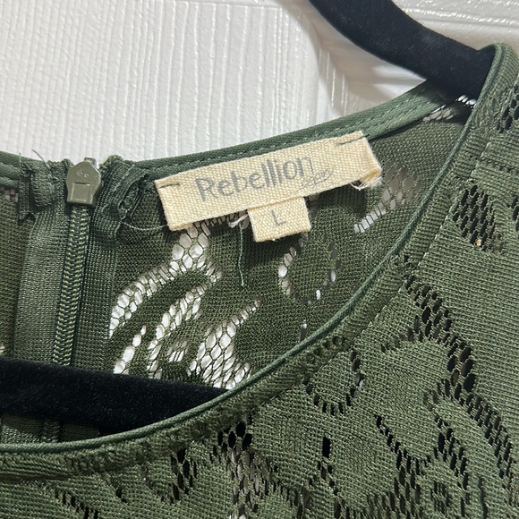 Women’s forest green dress size L - Picture 4 of 6